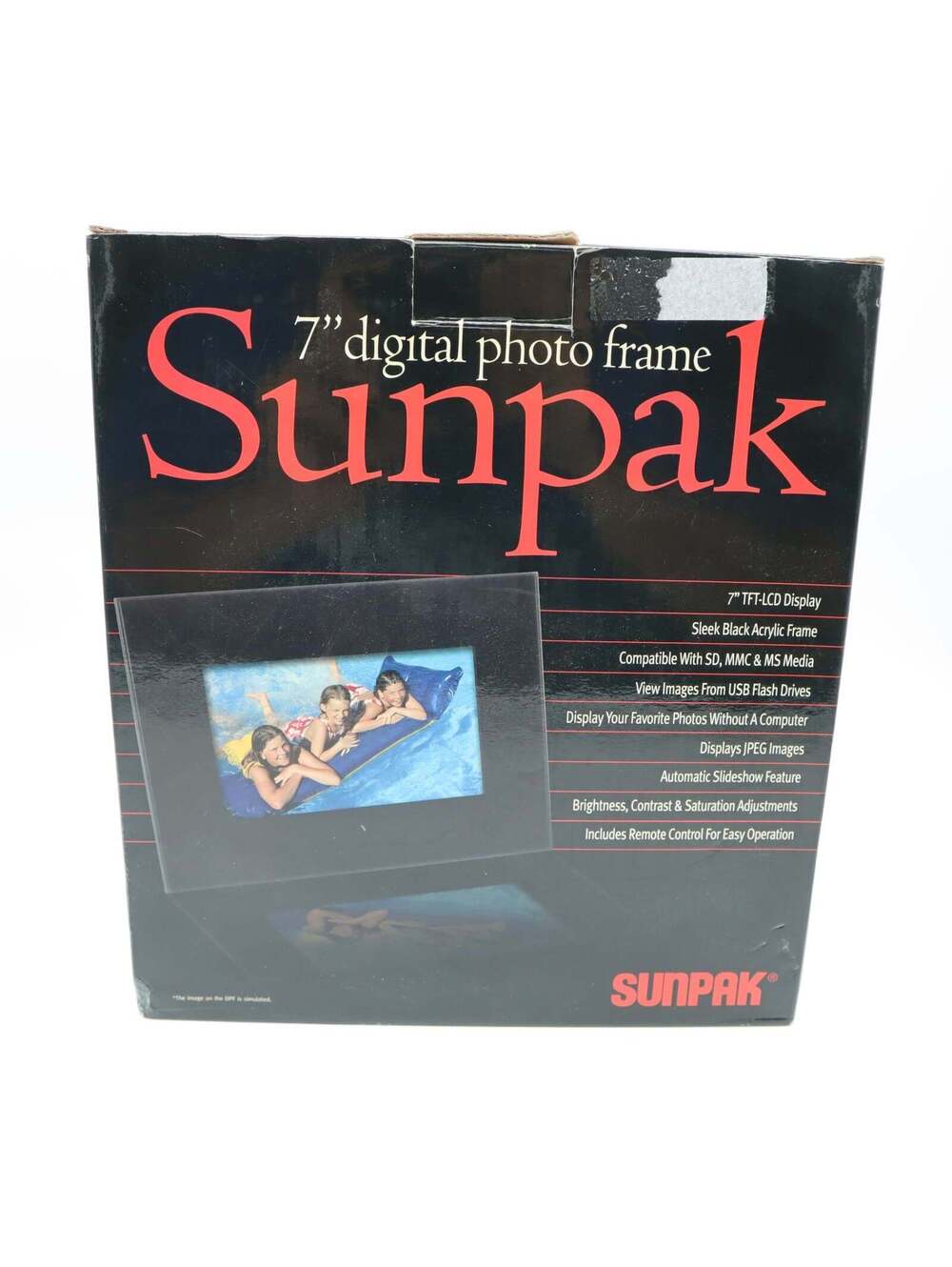Sunpack 7" Digital phot frame- NIB Tested